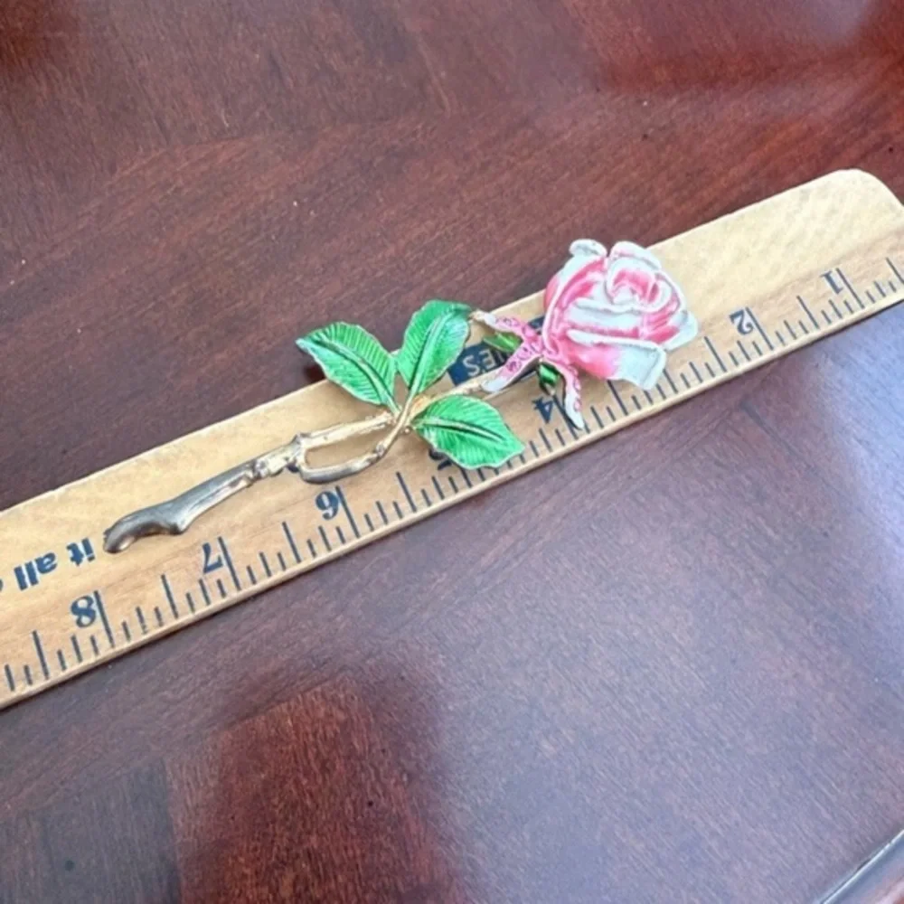 Vintage Large Rose Brooch